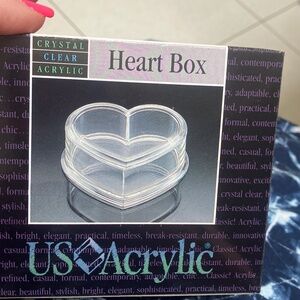 Beautiful acrylic heart box